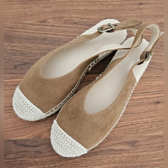 FLASH SALE $10! ONLY 2 HOURS! Vici Brown Espadrille Slingback Flats - Picture 2 of 3